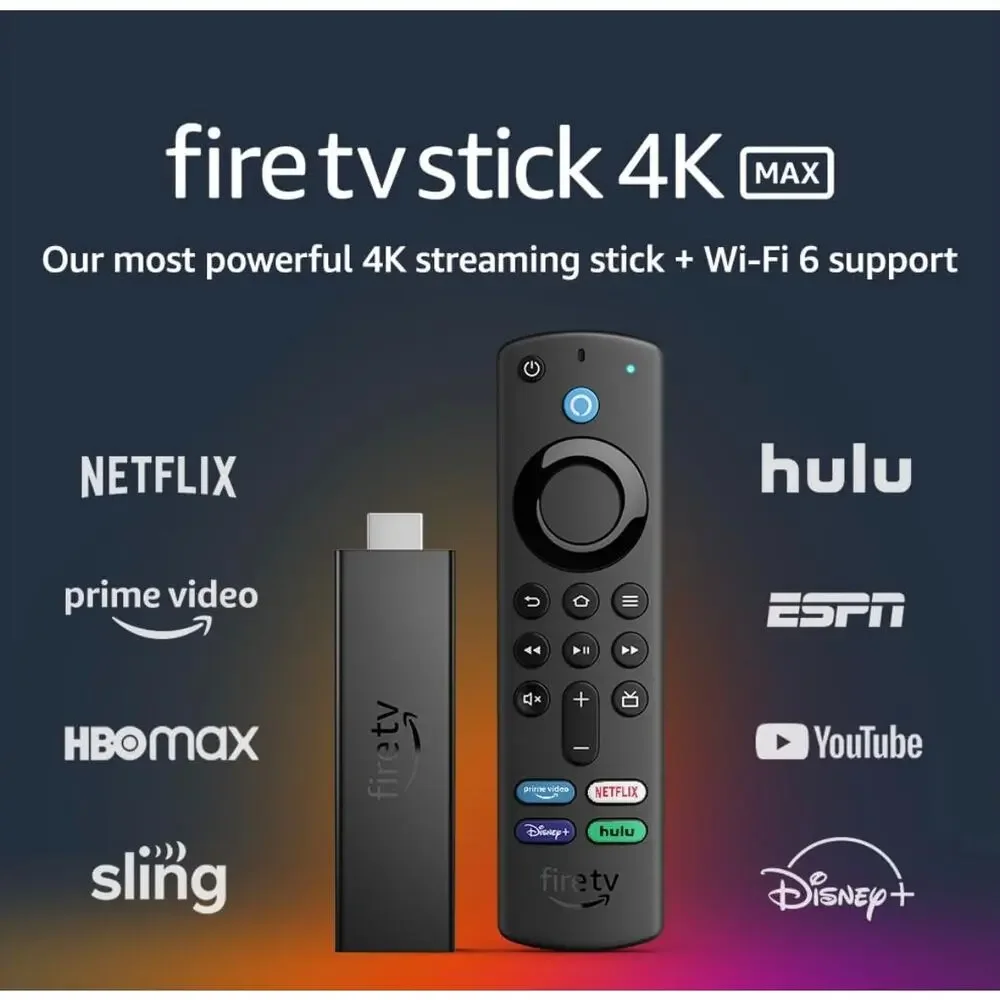 NWT AMAZON Fire TV Stick 4K MAX With Wi-Fi 6 & Alexa (4K/HDR) - Picture 3 of 7